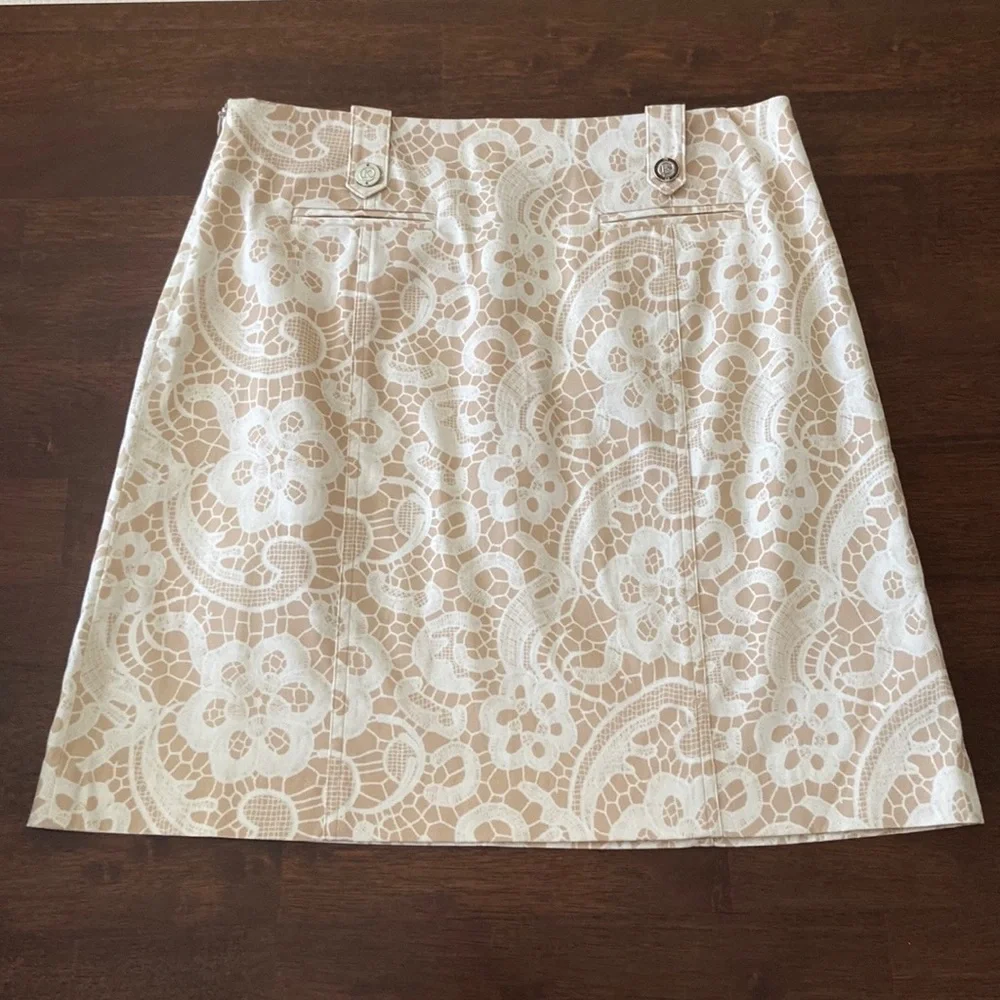 Katanya Lace Print Skirt